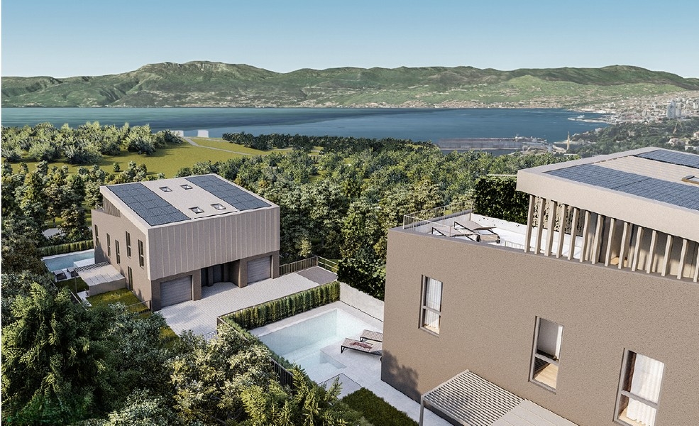 Výhled na moře ze střechy.