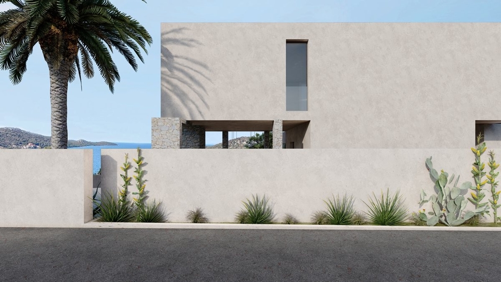 Bazén vily H3358 u Rogoznice, Dalmácie - Panorama Scouting.