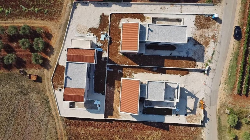 Obrázek ze staveniště nemovitosti H3431 na Istrii - Panorama Scouting.