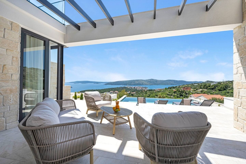 Moderní vily v Dalmácii.