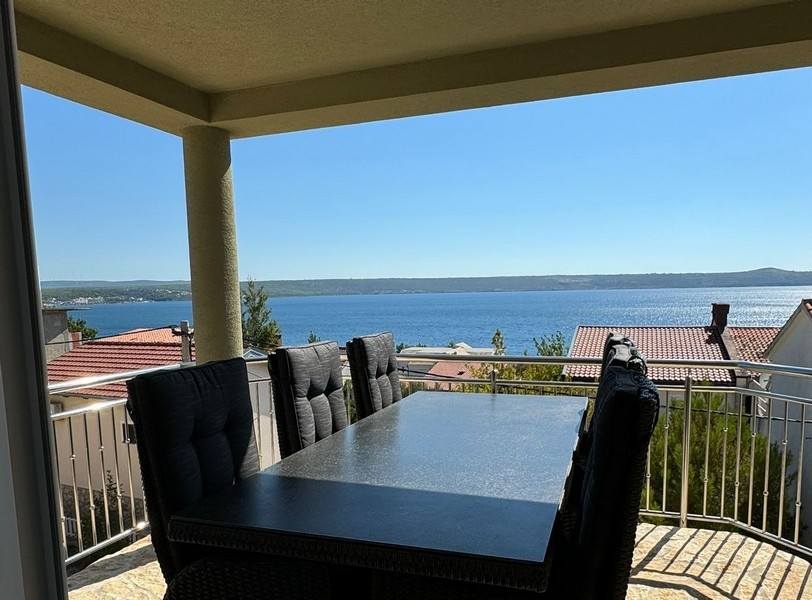 Výhled na moře z terasy objektu H3445 v Chorvatsku - Panorama Scouting.