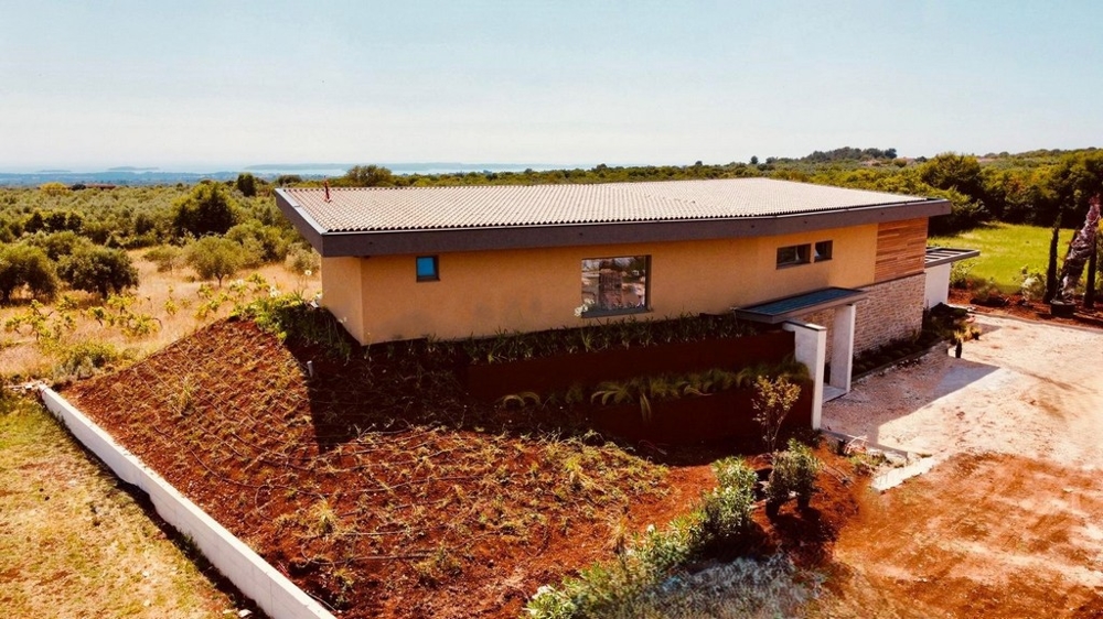 Výhled na moře a výhled na Villa H3485 v Chorvatsku.