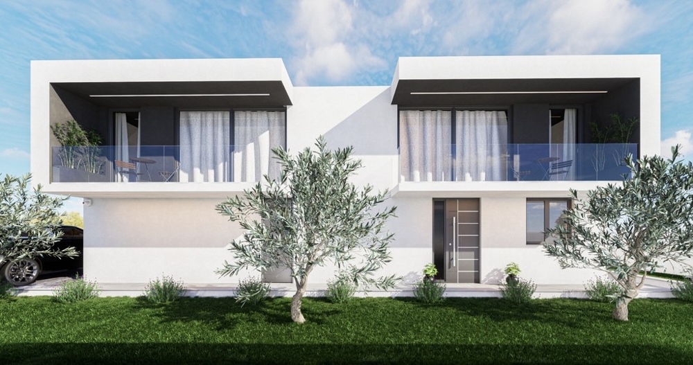 Moderní vila - vstupní část nemovitosti H3489 v Chorvatsku.