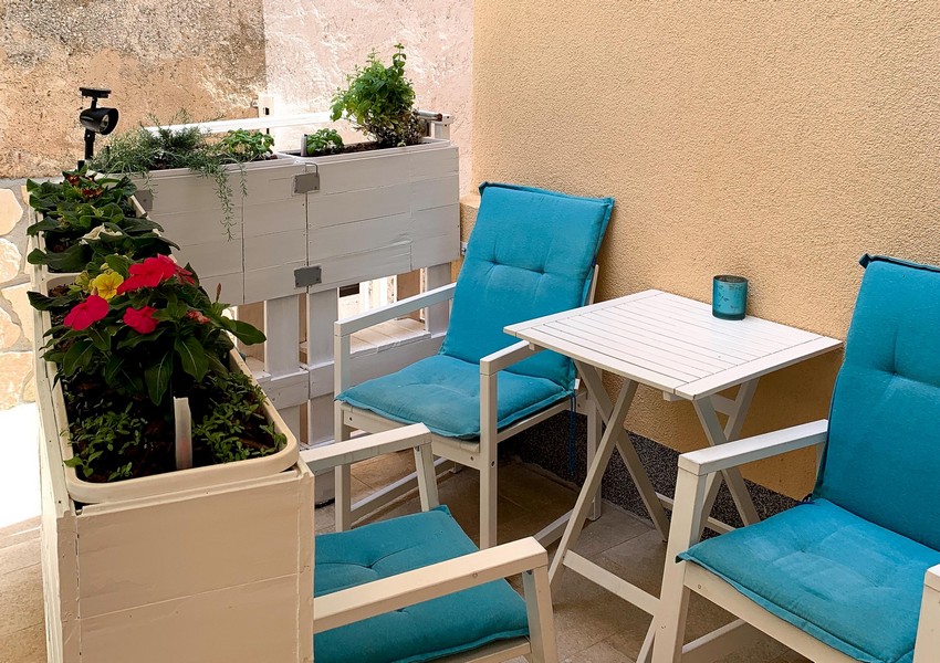 Terasa objektu H3497, Baška, ostrov Krk.