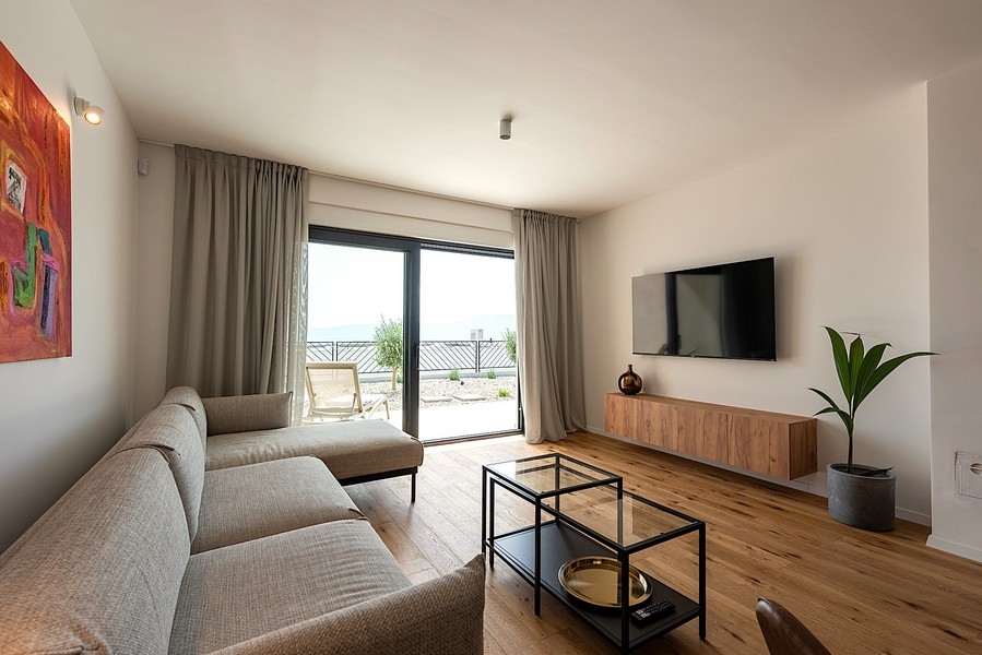 Obývací pokoj nemovitosti H3540 v Kostrena, Chorvatsko.