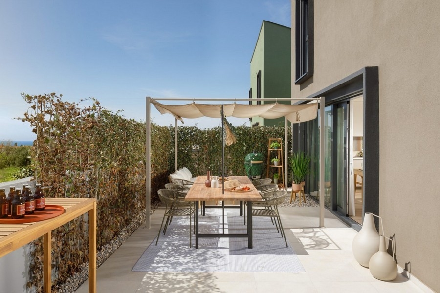 Venkovní terasa nemovitosti H3583 v Chorvatsku.