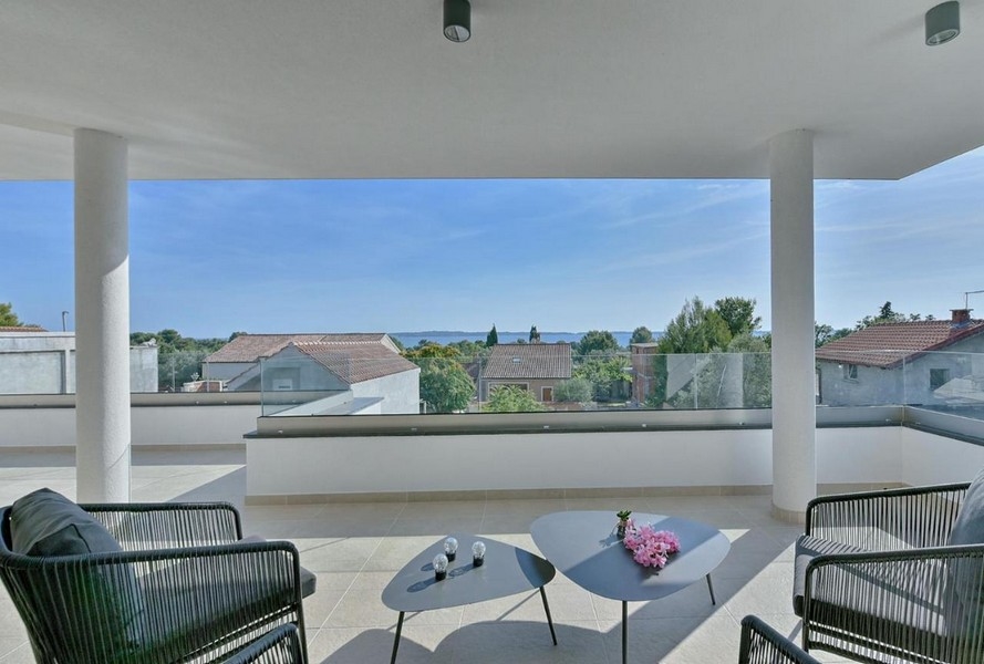 Výhled na moře z vily H3595 v Chorvatsku - Panorama Scouting.