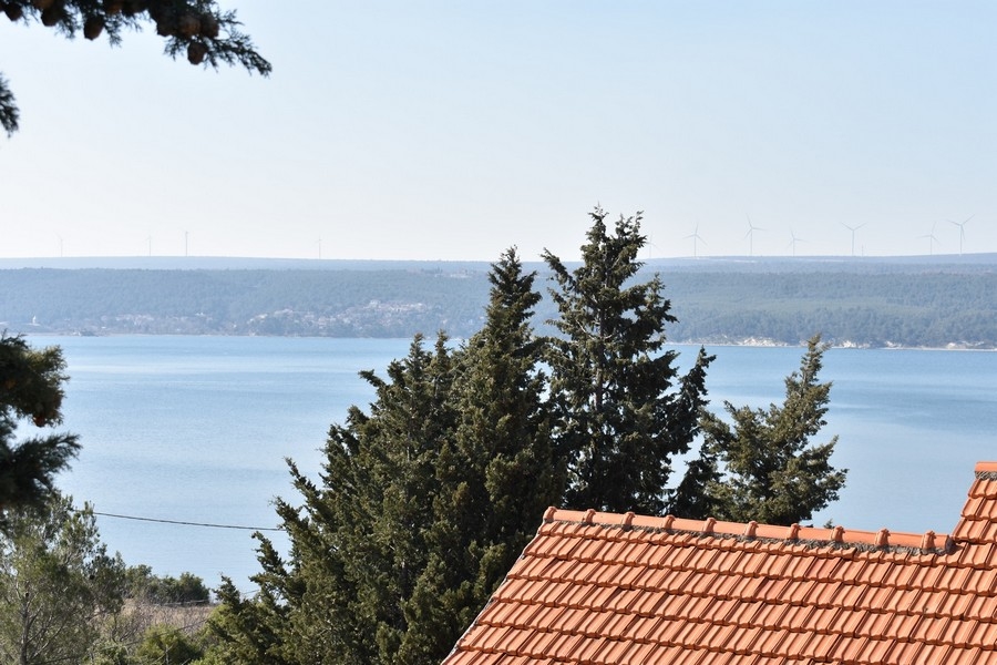 Výhled na moře z domu H3598 v Zadarské oblasti, Chorvatsko.