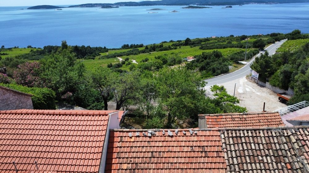 Výhled na moře z nemovitosti H3599 v Chorvatsku.