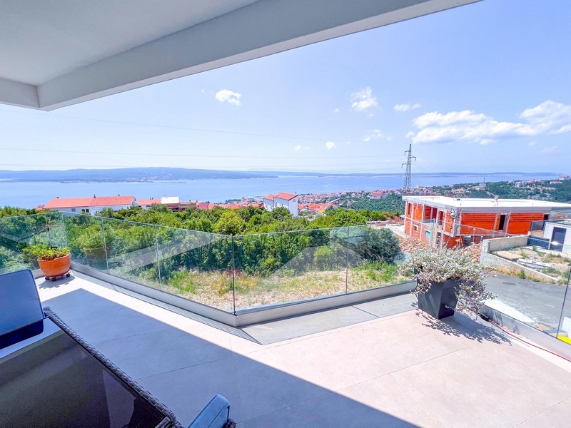 Výhled na moře nemovitosti H3601 v Crikvenici, Chorvatsko - Panorama Scouting.