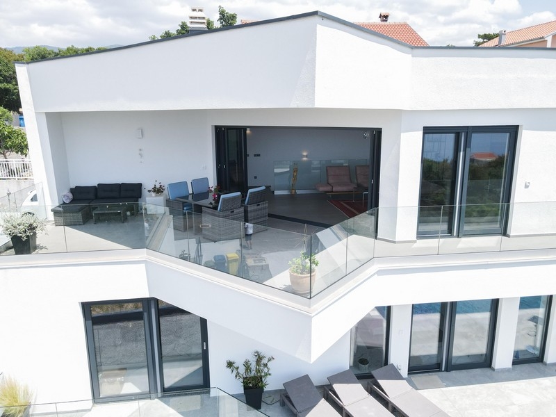 Terasa v horním patře.