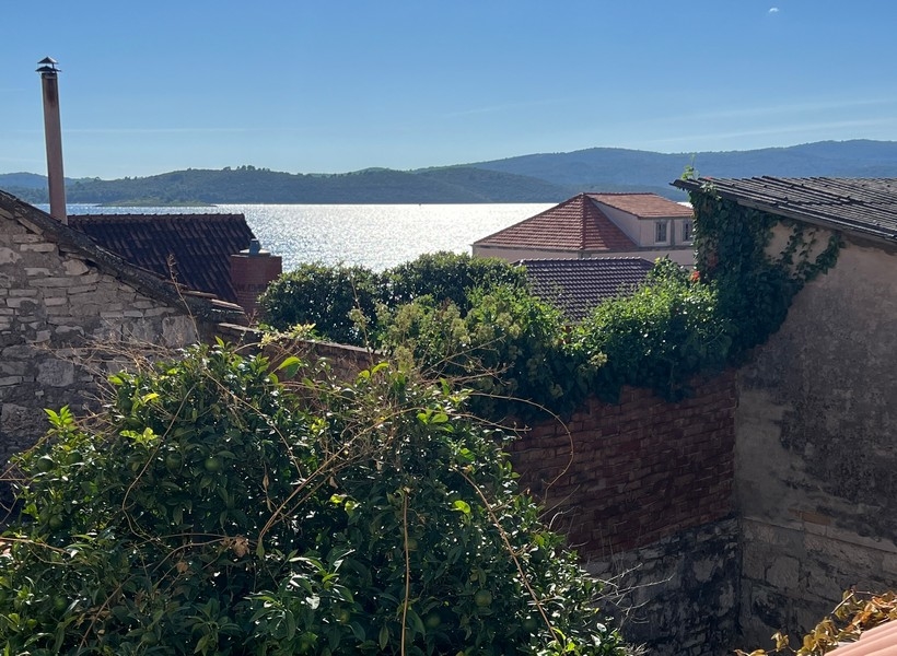 Výhled na moře z nemovitosti H3619 v jižní Dalmácii - poloostrov Pelješac.