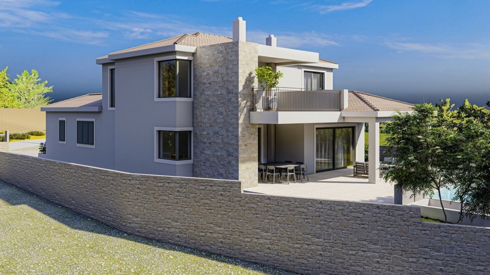 3D obrázek nemovitosti H3691 v Sukošanu.