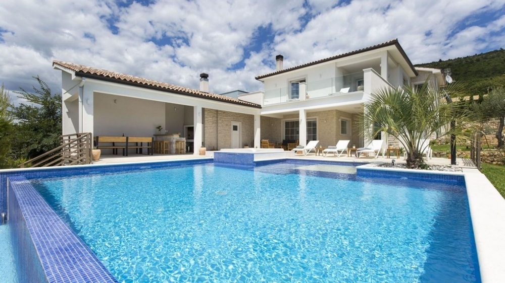 Bazén Villa H3743 v Chorvatsku - Panorama Scouting.