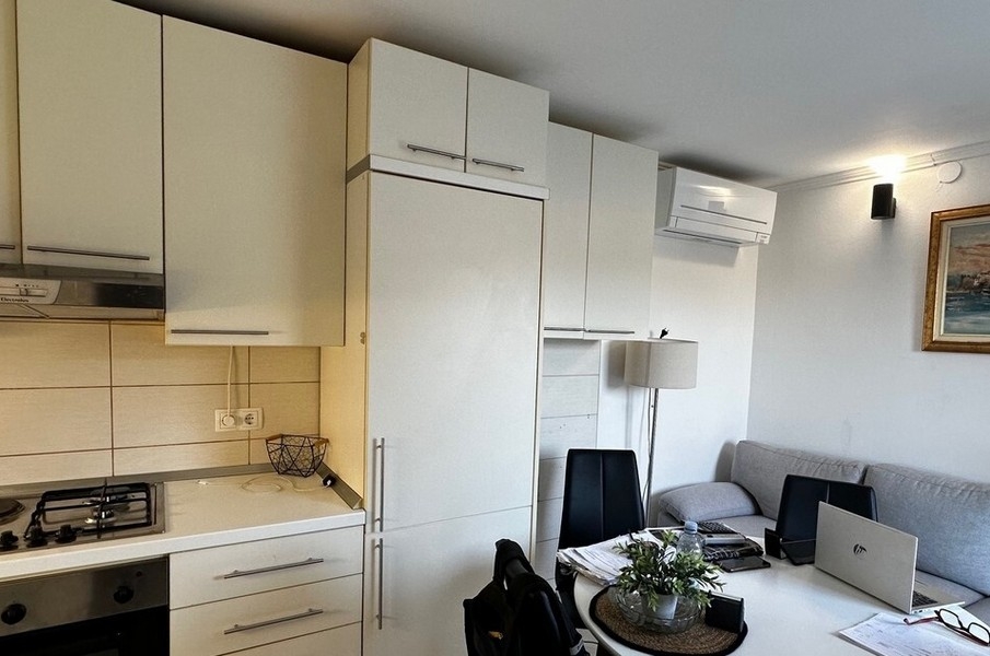 Kuchyň s obývací částí a nábytkem