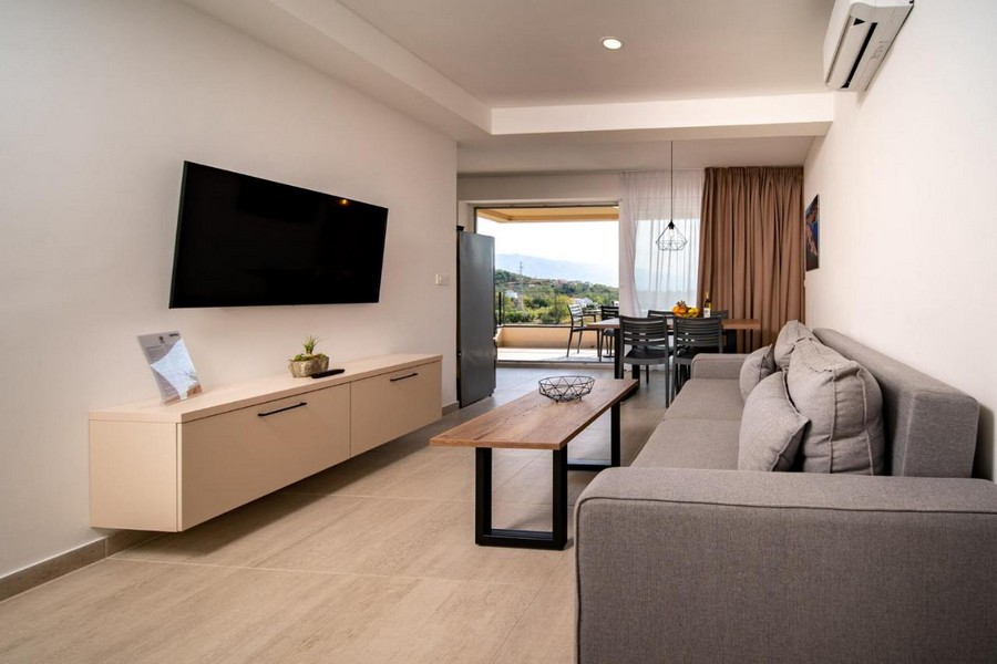 Moderní obývací pokoj s jídelním koutem