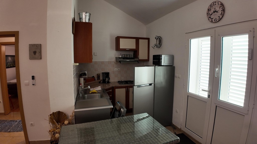 Kuchyň v podkroví.