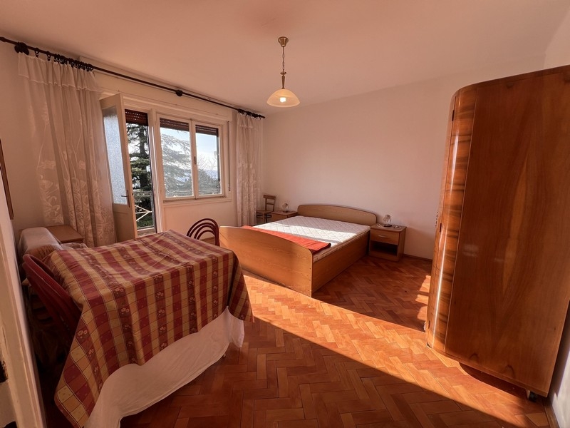 Výhled na moře z balkonu v Crikvenici