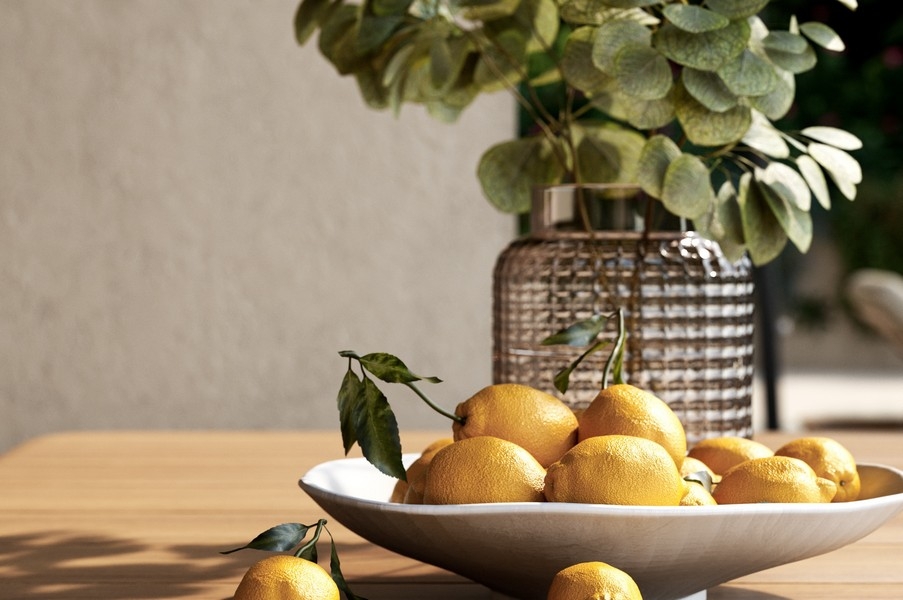 Dekorativní citrony na stole Villa H3797