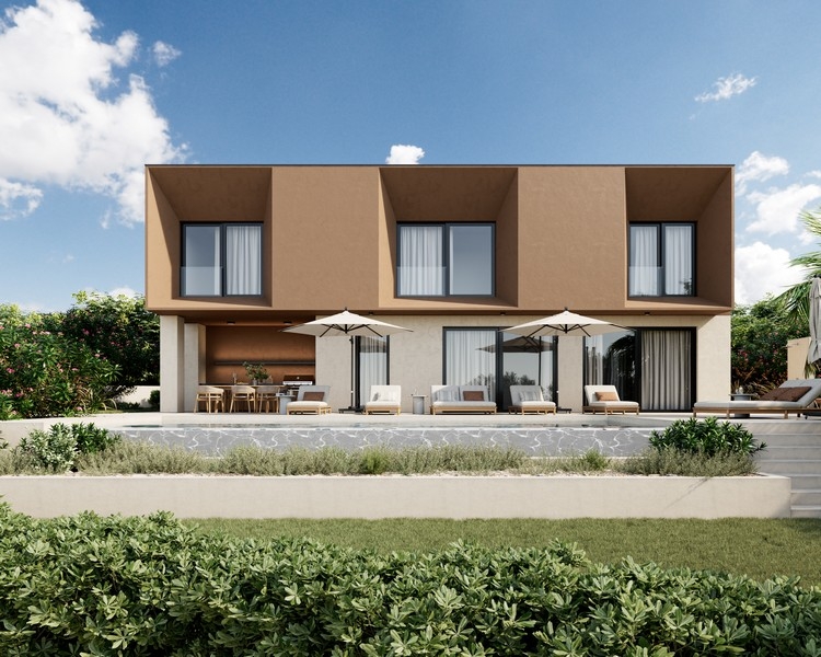 Moderní vila s bazénem a terasou