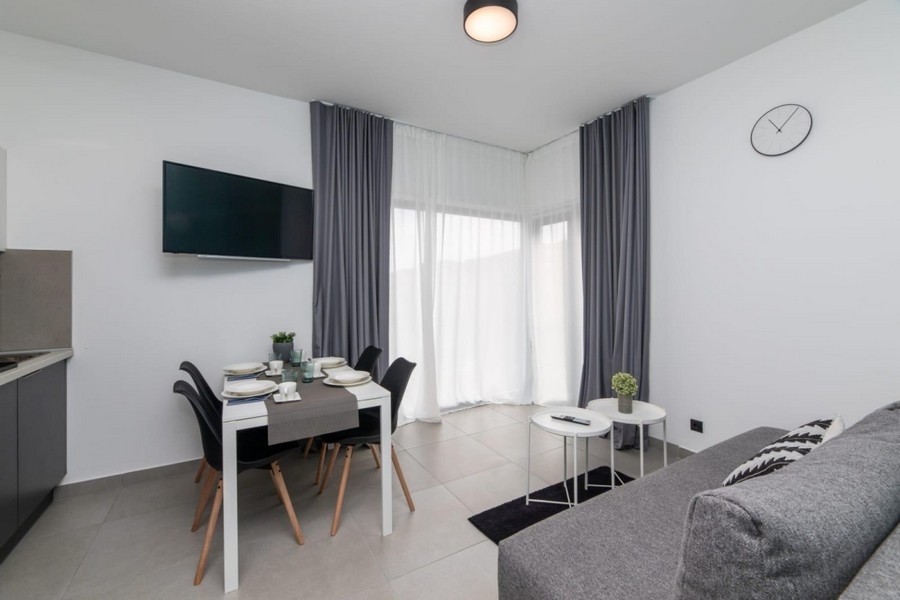 Pohled do obytné části jednotky.