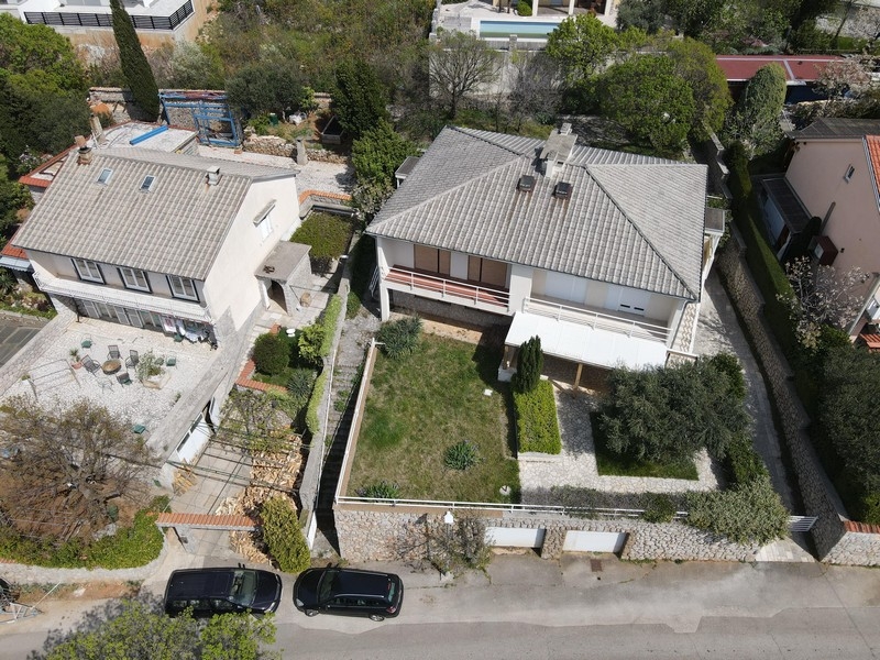 Dvojdomek Chorvatsko výhled na moře klidná lokalita zahrada