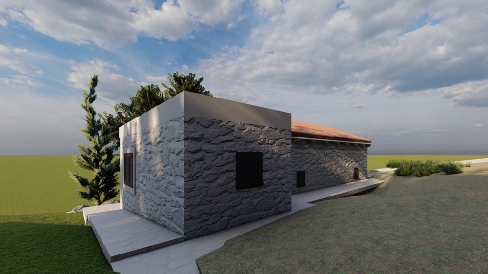 Středomořský dům s nově navrženou fasádou a okolím