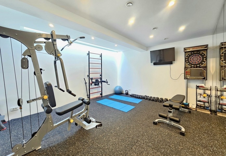 Fitness část vily v Chorvatsku