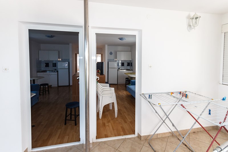 Balkon v horním patře.