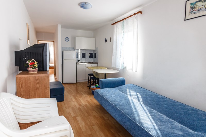 Byt v přízemí domu na Krku, Chorvatsko.